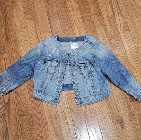 torrid Jackets & Blazers - Torrid Cropped Jean Jacket Size 2